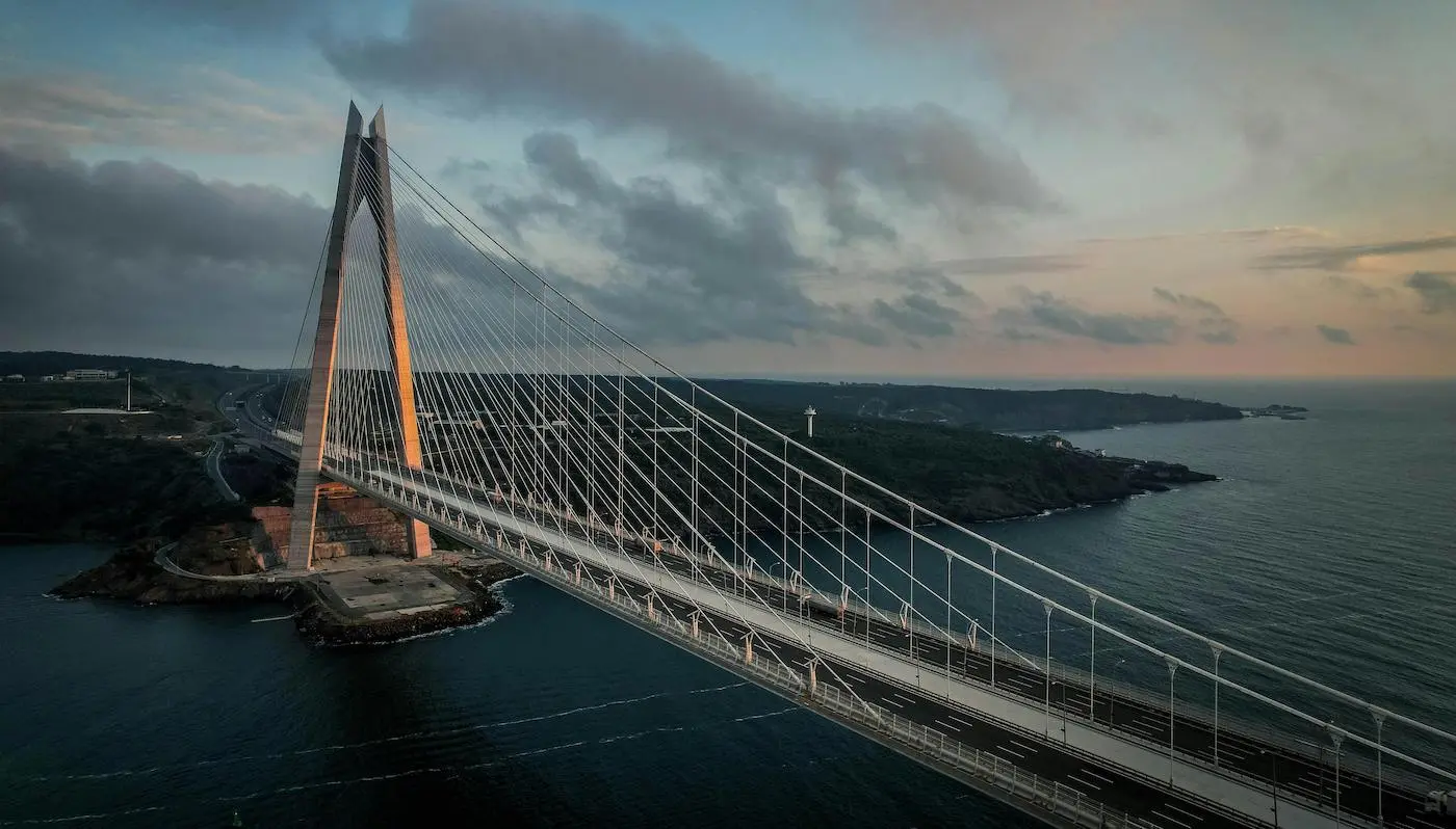 Turkish bridge in Istanbul